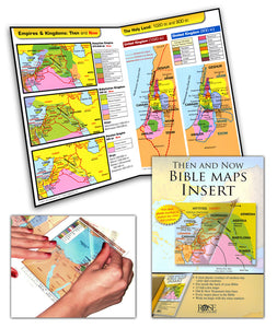 Rose Bible Map Insert fits in the back of your Bible