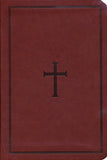 CSB Large Print Compact Reference Bible, Brown LeatherTouch