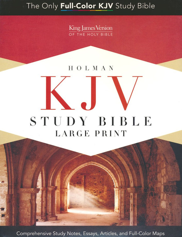 KJV Holman Study Bible Large Print Edition, Dark Teal LeatherTouch