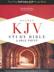 KJV Holman Study Bible Large Print Edition Indexed, Dark Teal LeatherTouch