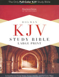 KJV Holman Study Bible Large Print Edition Indexed, Dark Teal LeatherTouch