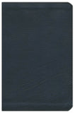 CSB Ultrathin Reference Bible, Black LeatherTouch, Thumb-Indexed