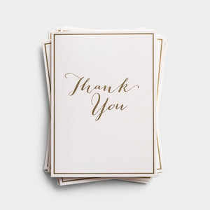 Thank You - 10 Premium Note Cards - Blank