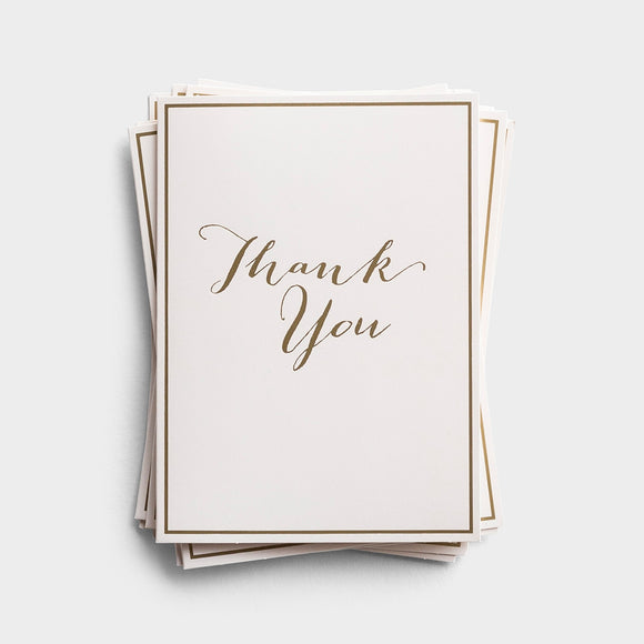 Thank You - 10 Premium Note Cards - Blank