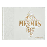 Mr. & Mrs. Our Wedding Guest Book, White