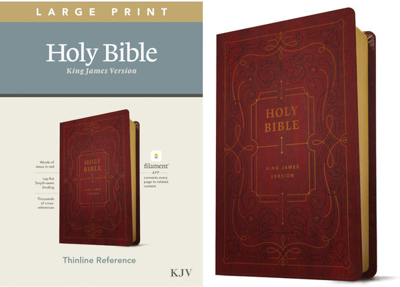 KJV Thinline Filament Leather Like Bible Large Print