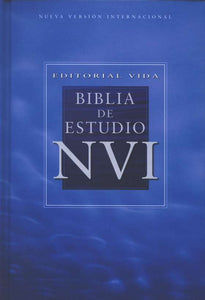 Biblia de Estudio NVI, Encuadernación Dura (Study Bible, Hardcover)