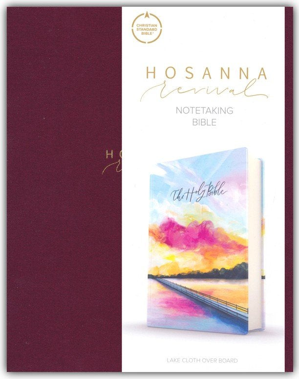 CSB Notetaking Bible, Hosanna Revival Edition--cloth over boards, lake