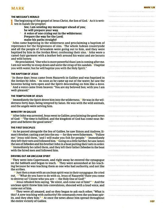 CSB Notetaking Bible, Hosanna Revival Edition--cloth over boards, lake