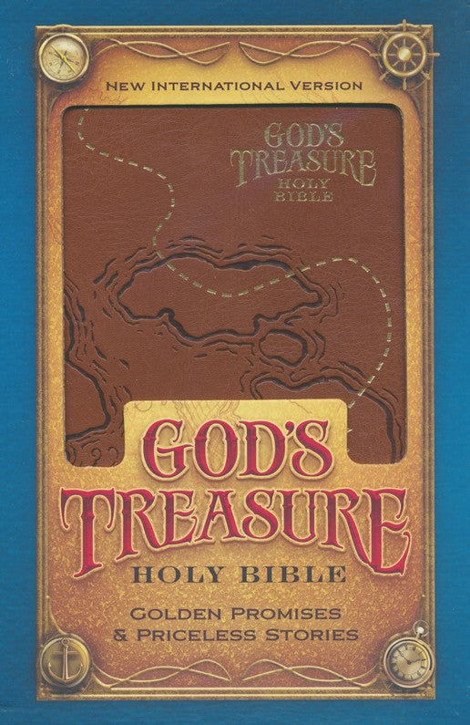NIV God's Treasure Holy Bible Dark Tan, Imitation Leather