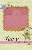 NIV, Baby Gift Bible, Holy Bible, Leathersoft, Pink, Red Letter Edition, Comfort Print: Keepsake Edition Leather Bound