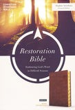 CSB Restoration Bible--soft leather-look, brown (indexed) By: Stephen Arterburn