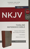 NKJV, Thinline Reference Bible, Cloth over Board, Gray/Red, Red Letter Edition, Comfort Print: Holy Bible, New King James Version