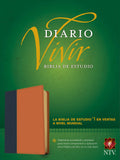 Biblia de estudio del diario vivir NTV (Letra Roja, Senti Piel, Azul/Café claro) (Spanish Edition) (Spanish) Imitation Leather