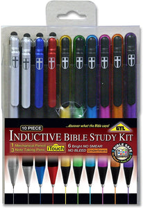 10 Piece Inductive Bible Study Pen/Pencil Set