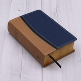NIV Study Bible, Personal Size, Leathersoft, Tan/Blue, Red Letter Edition
