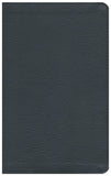 CSB Single-Column Personal-Size Bible--soft leather-look, black