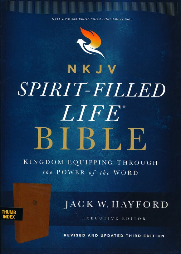 NKJV Comfort Print Spirit-Filled Life Bible, Third Edition, Imitation Leather, Brown