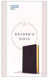 CSB Reader's Bible--genuine leather, brown