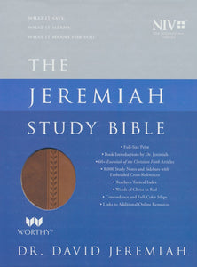 NIV Jeremiah Study Bible, Imitation Leather, brown