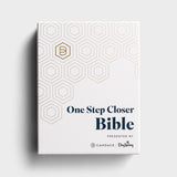 One Step Closer - NLT Bible - Gold LeatherLike
