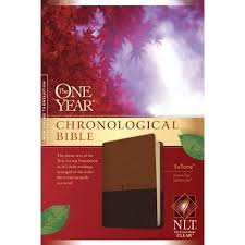 The One Year Chronological Bible NLT, TuTone (LeatherLike, Brown/Tan) Imitation Leather
