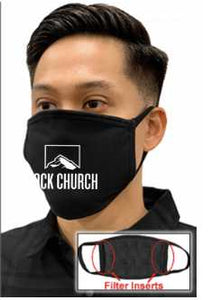Rock Church Face Mask with Front Logo