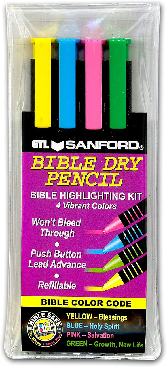 Bible Dry Highlighting Kit - 4 color