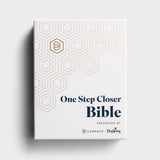 One Step Closer - NLT Bible - Pink Watercolor LeatherLike