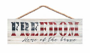 Freedom Home of the Brave Jute String