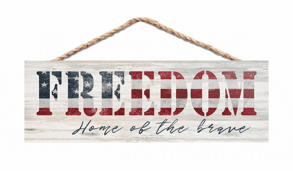 Freedom Home of the Brave Jute String