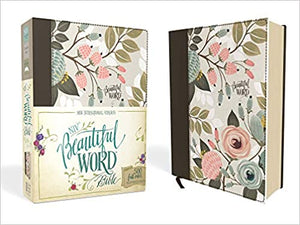 NIV, Beautiful Word Bible, Cloth over Board, Multi-Color Floral: 500 Full-Color Illustrated Verses Hardcover Zondervan